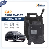 HYUNDAI XSHIELD - 7D Car Mat Creta Anti-SlipHYUNDAI - Waterproof - Durable | FLOOR MATS 7D
