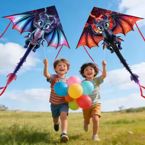 Children kites flying outdoor fun toys for kids kites string line adults kite factory parachute delt