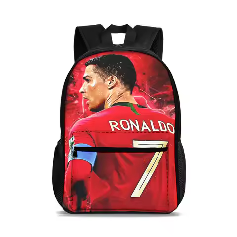 Ronaldo Sport Mochila 47cm/18.5inch Large Capacity CR Backpack School Supplies Football Star School