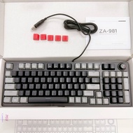 ZIFRIEND ZA-981 Mechanical Keyboard Blue Red Switch Wired 98 Keys RGB Gaming Keyboard