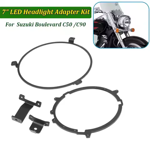For Suzuki C50/C90 7'' LED Hedlight Adapter Ring V2 Boulevard C50 C90 Motorcycle 7" LED Headlight Ad