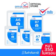 Employee ID Card Holder Hard PVC Clear Surface 350 Microns Thick With Lanyard Size A6/A7/B1/B7