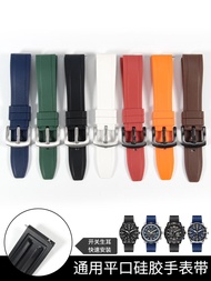 Dust-free rubber strap substitutes for IWC Omega Seamaster Rolex Panerai Wave piano Concas watch strap 【SYY】