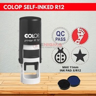 COLOP Self-Inking Round Rubber Stamp (R12 / R17 / R24 / R30 / R40 / R45)