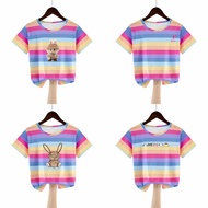 baju t-shirt linen Sutera Budak Baju T Remaja lelaki Budak perempuan Leher Bulat Lengan Pendek Suter