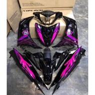 Yamaha Lc135 V1 V4 V5 V6 V7  Malaysia version custom pink (y15 design) black cover set
