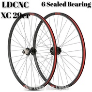 LDCNC XC 29er 6 Sealed Bearing MTB Wheelset Multi Converter Function QR,Thru axle