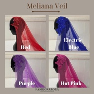 MELIANA WEDDING VEIL [LACE + DIAMOND SWAROVSKI] Veil Nikah / Veil Sanding / Veil Tunang / Selendang 