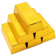 Fake 999.9 Gold Bar Gold Simulation plastic electroplating hollow gold brick gold bar props ornaments gold brick decorations activities gold bar gold brick toys