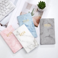 METICU Pocket 2024 Agenda Book with Calendar PU Leather Diary Weekly Planner Mini A6 To Do List English Notepad School Office