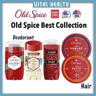 Old Spice l Men Deodorant &amp; Antiperspirant, Pure Sport, Swagger, Fiji l Hair Styling Putty, Pomade with beeswax USA
