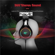 【Sale】H2011D HAVIT RGB Wired Gamer Headset Black with 3D Surround Sound for PC/XBOX/PS4