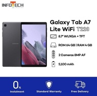 Samsung Galaxy Tab A7 Lite Wifi (T220) Original Android Tablet Grey/Silver (4GB RAM+64GB ROM) + *Free Gift* Warranty By Samsung Malaysia
