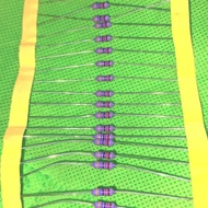 UNGU Resistor 47k 1/4 watt purple original japan zero R 47 kilo 1/4W 1% W ori A Fajar electro 2