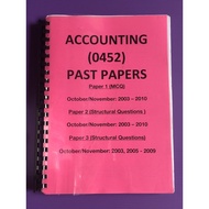 Cambridge IGCSE Accounting Past Exam Papers (0452)  💥 O LEVELS