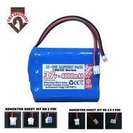 Baterai Speaker Dan Batera Alat Elektronik Lainnya 3X 18650 4000mAh 37V BMS 3S 10A SOKET JST XH DAN