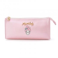 Sanrio - My Melody 日版 文具 拉鍊 仿皮 多功能 筆袋 收納袋 化妝袋 小物袋 美樂蒂 (煙熏色文具系列)