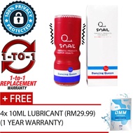[MAZE TRADING] 20 Modes Snail Male Masturbator Vibrator Cup New Adult Concept Perfect Oral Sex Flirting Orgasm Climax Experience Sex Toy Alat Seks Lelaki MC-12 (Virgin Red)