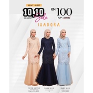 (S-2XL) ISADORA LACE KURUNG MODEN BAJU RAYA TUNANG NIKAH KAHWIN GRADUASI baby blue nude plus size 2xl