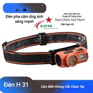 Đèn Pin Mini Đa Năng H31 Kẹp Nón Đội Đầu Khuy Cài Tích Hợp Nam Châm Và Có Cảm Biến Không Chạm Tích H