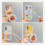 Cute cream 3D doll phone case for samsung a72 case samsung a73 case bts