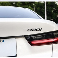 Car accessories Letters Trunk Badge Bright Black 3D 320i 330i 340i Logo BMW E90 E46 F30 E30 E36 E91 