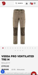 Fjallraven Vidda Pro Ventilated TRS 男士戶外長褲