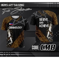 ee Custom Name 2026 New Full Sublimation Criminology T-Shirt for Men Streetwear Trendy Clothing Casu
