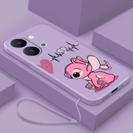 Vivo Y05 Y11d Y21 5G Y31d Cute Frosted Rubber Soft Case Mobile Shell Disney Stitch Cover