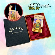 HỘP QUẸT BẬT LỬA GA KHÒ DUPONT HÌNH NỮ HOÀNG AI CẬP ÂM VANG HAY