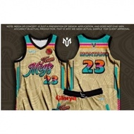 Men's Customize Basketball Jersey Full Sublimation Premium Quality Short Sleeve Design