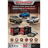 SCHMACO PROTON ERTIGA/ FORD FIESTA / MAZDA 2 BRAKE DISC PAD FRONT/DEPAN (BP1118-SM)