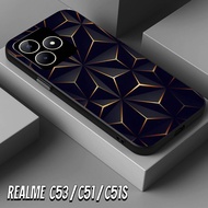 HP KASA CASE - case For REALME C53/C51/C51S Latest MARBEL AESTETIC Fashion - Glass Softcase - Glossy