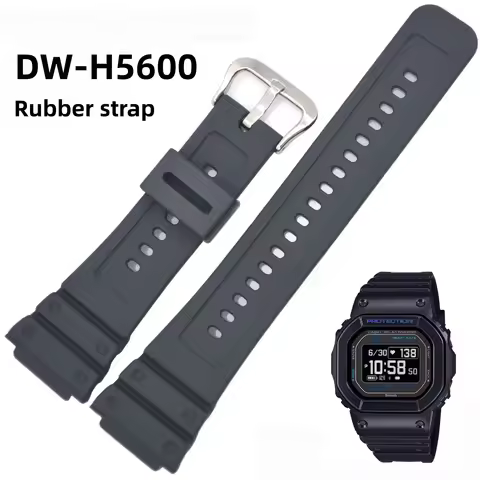 For Casio G-Shock 3516 DW-H5600 DW H5600 Rubber Silicone Watch Band DW-H5600MB Waterproof Sports Con