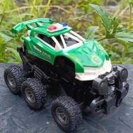 Toy Car Police Mobilan 6WD Kids Monster Zap Mini Car Jeep offroad Intertial Bigfoot Jip Toys Tires M
