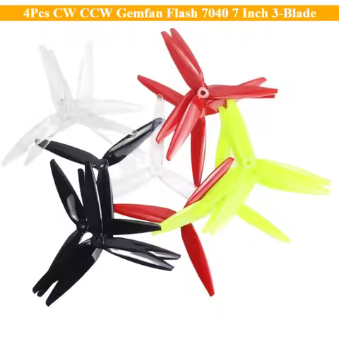 4Pcs CW CCW Gemfan Flash 7040 7 Inch 3-Blade 7X4X3 PC 7inch FPV Propeller for FPV RC Models MAK4 Lon