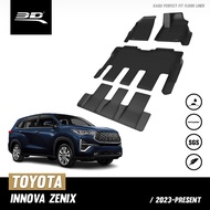 3D Mats พรมปูพื้น รถยนต์ TOYOTA  INNOVA ZENIX 2023-2024 รางวัลการออกแบบระดับโลก Maxpider พรมกันลื่น พรมกันนํ้า พรมรถยนต์