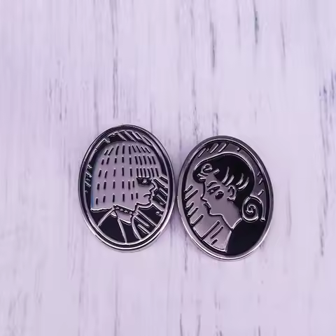 Blade Runner brooch Pris and Rachael enamel pin set fashion women buttons badge