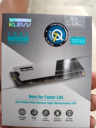 KLEVV CRAS C910 M.2 4TB SSD 全新未開封 香港行貨 有單有保