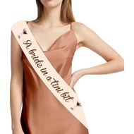 Sash Bridal Shower Espresso Martini Pengantin Wanita dalam Gaun Mini Hiasan Pesta Bachelorette Sash 