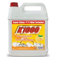 K1000 Dishwashing - Cecair Pencuci Pinggan Lemon Dishwashing Liquid 柠檬味洗碗液 5Liter