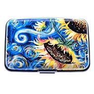 EZ Life Mini RFID Aluminum Wallet Credit Card Holder Slim Metal Hard Case Business Card Case for Wom