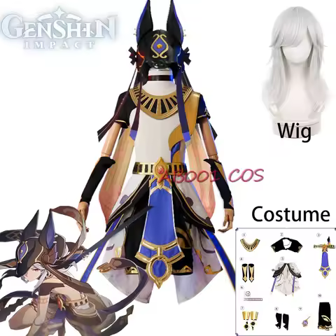 Game Genshin Impact Cyno Cosplay Costume Men Combat Uniform Boy Costume Halloween Cyno Cosplay Costu