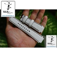 (Made In VietNam) -White Real Goat LEATHER Watch Strap - R A CLASSIC 1996 - CASIO AE1200 / SEIKO5 - R A LEATHER