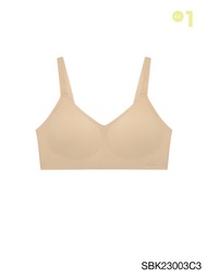 SABINA BRALESS | SOFT COLLECTION เสื้อชั้นในไม่มีโครง รหัส SBK23003 สีเนื้อเข้ม