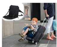 旅行喼-外掛兒童折疊椅子($198)帶小童旅遊便攜安全捆綁帶座椅行李箱