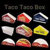 Snack Packaging Box taco Box taco Packaging Box Disposable Tartar Crispy Chicken Roll Food Packaging