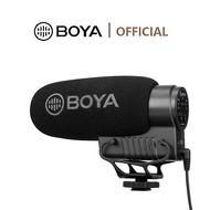 BOYA BY-BM3051S On-Camera Condenser Microphone Stereo Mono Shotgun Mic for Camera Camcorder Phones