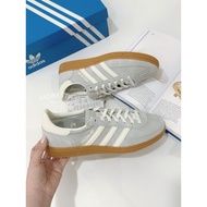 Kazima|Adidas Adidas Handball Spezial Retro Shoes Light Gray Blue Rubber Sole German Training IF6491