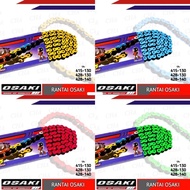 OSAKI and MUFAC Color Chain 415 428 130L Universal Motorcycle Chain Yellow Red Green Blue Orange